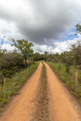 Fototapeta na wymiar natural landscape of the city of São Gonçalo do Rio Preto, State of Minas Gerais, Brazil