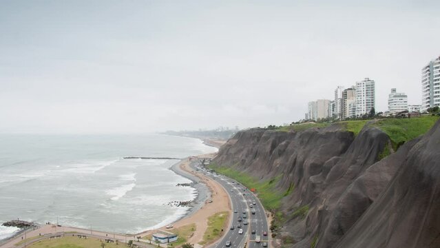 Timelapse 4K costa verde Miraflores - Lima - Perú