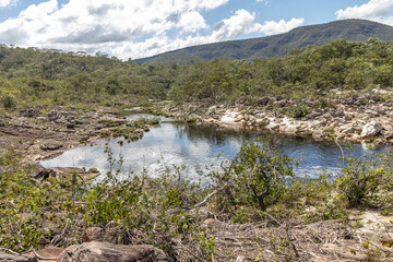 river in the city of São Gonçalo do Rio Preto, State of Minas Gerais, Brazil