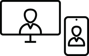 Unique Line Black Icon