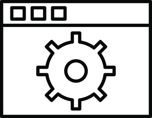 Unique Line Black Icon