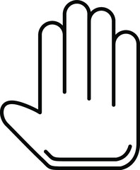 Unique Line Black Icon