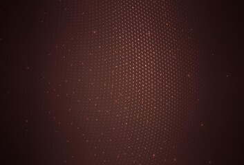 Dark Pink, Red vector Blurred bubbles on abstract background with colorful gradient.