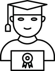 Unique Line Vector icon