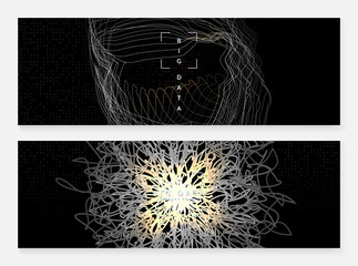 Big data background. Digital technology abstract