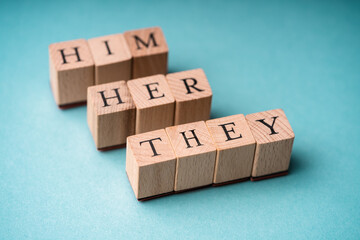 Alternative Gender Sign Letter Blocks