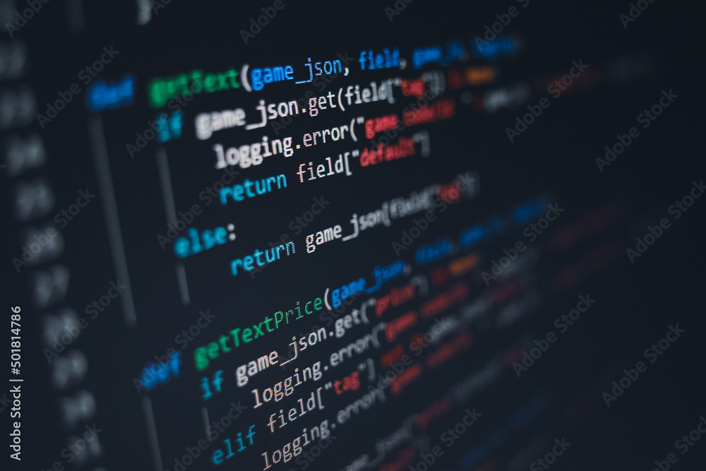 Wall mural code background