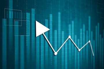Business candle stick graph chart of stock market investment trading
