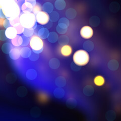 Obraz premium Festive golden luminous background with lights bokeh. Abstract glowing bokeh lights