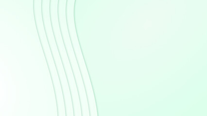 soft green gradient background with six layer ornament