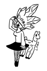 caricatured human emotion on white background - Drama Lama