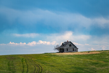An Abandoned House on the Great Plains of the United States