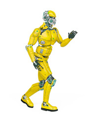 robot test is walking