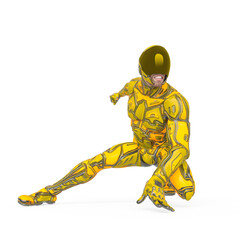 mega soldier is ready for action