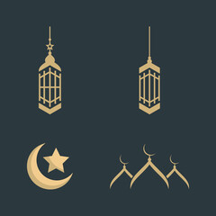 Fototapeta na wymiar Mosque silhouette logo