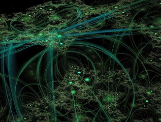 Imaginatory fractal abstract background Image