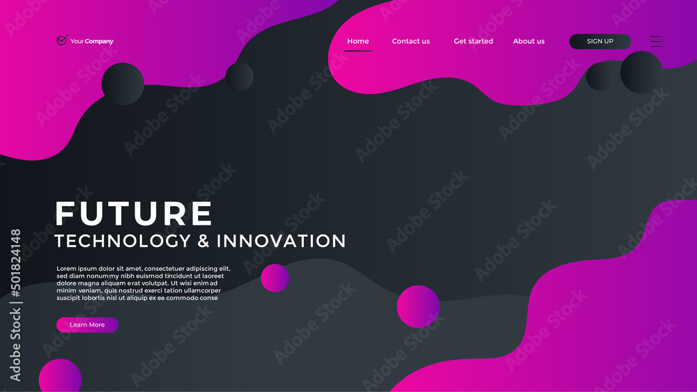 Wall mural creative design web page templates of graphic design, website design and development, social media, 