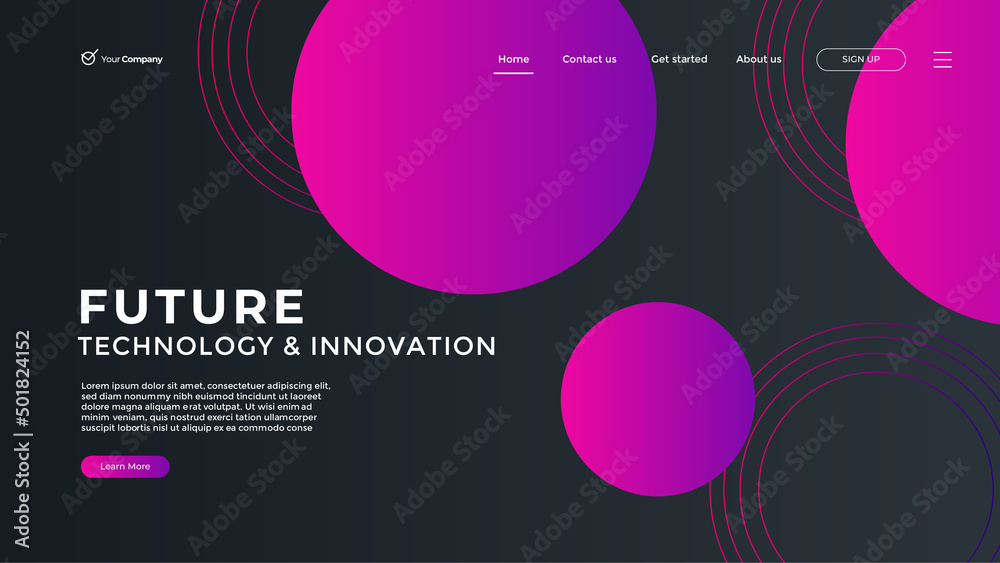 Wall mural creative design web page templates of graphic design, website design and development, social media, 