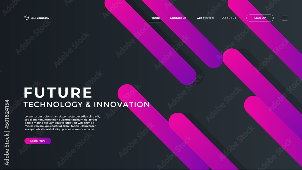 Wall mural creative design web page templates of graphic design, website design and development, social media, 