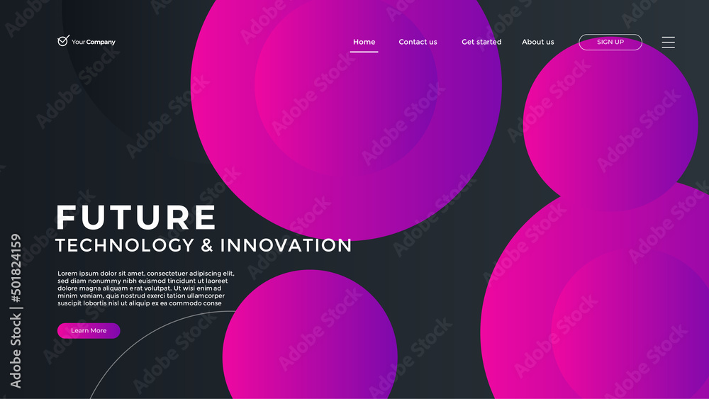 Wall mural creative design web page templates of graphic design, website design and development, social media, 