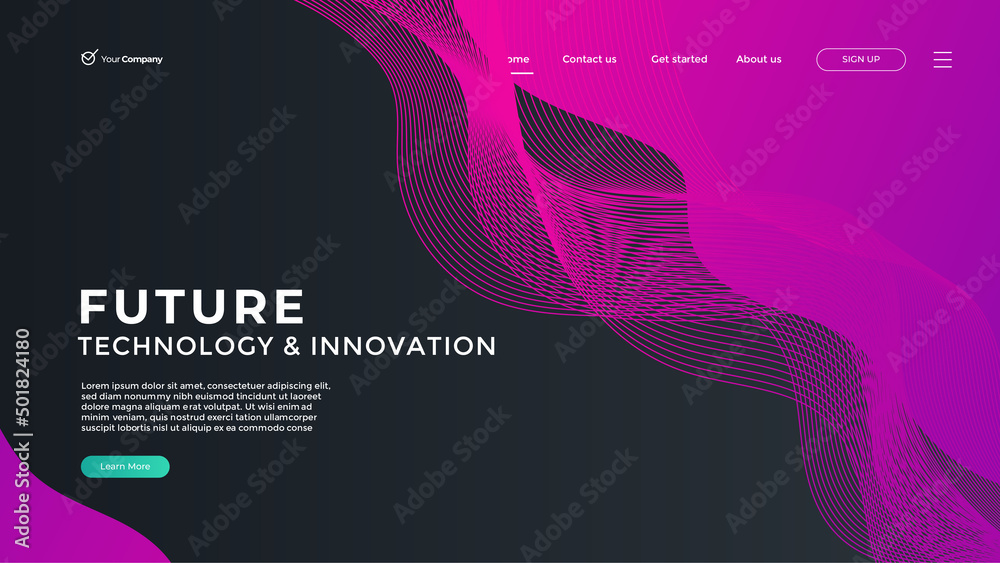 Wall mural creative design web page templates of graphic design, website design and development, social media, 