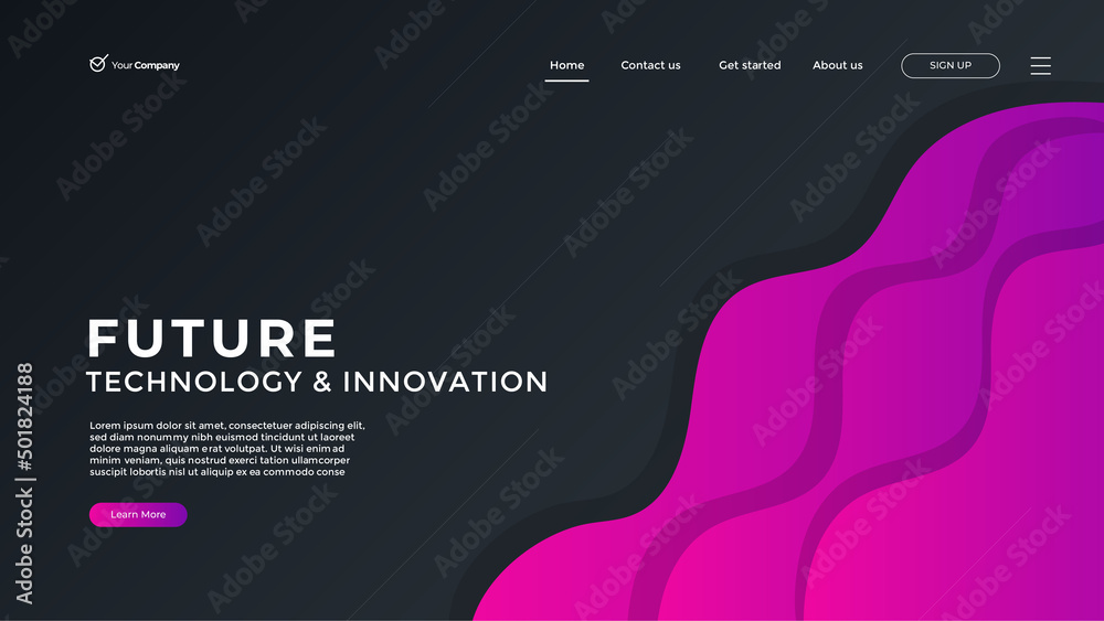 Wall mural creative design web page templates of graphic design, website design and development, social media, 