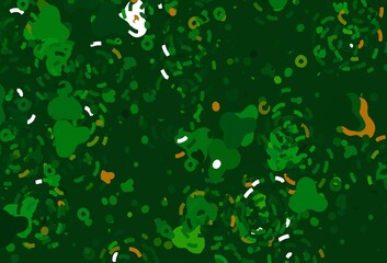 Light Green, Yellow vector texture with abstract forms.