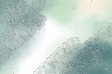 Water color green gradient and sliver glitter background, concept smoke, artwork, wallpaper, card, ink, pastel, sweet