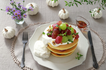 ぶどうパンケーキ　ハロウィン