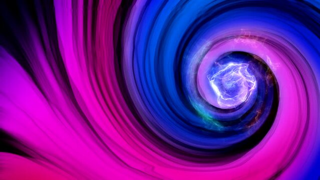 Dark blue pink vortex looping video animation, 4K seamless looping intro video background. overlay stock video footage
