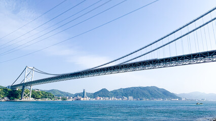 関門海峡の関門橋