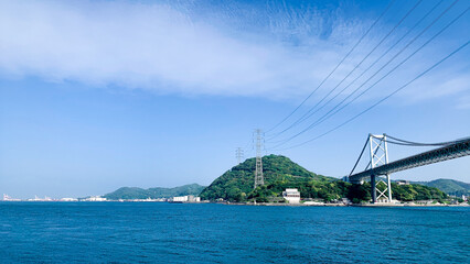 関門海峡の関門橋