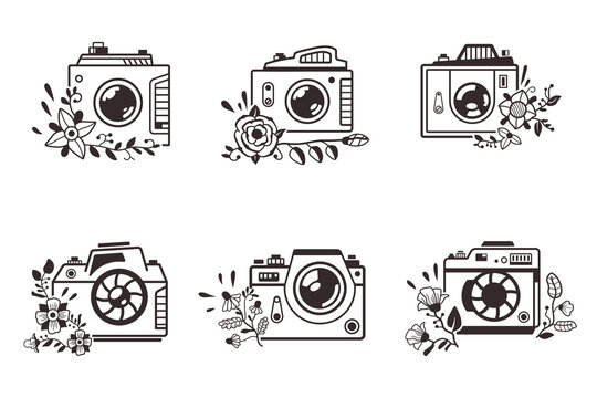 Photography logos, wedding photography studio logo templates.