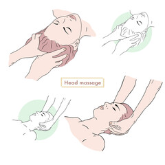 ヘッドスパ・頭のマッサージ・耳のマッサージ