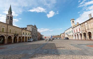 Obraz premium Pomponesco, among the most beautiful villages in Italy.