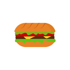 sandwich logo icon design vector
