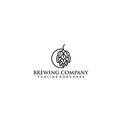 Brewing logo design concept. Universal brewery design.