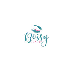 Beauty Eye Bossy Logo Sign Symbol Icon