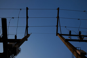 barbed wire against sky