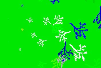 Light Multicolor vector elegant background with sakura.