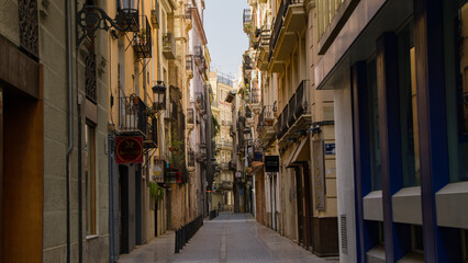 Fototapeta na wymiar Classic spanish european road in Valencia Spain