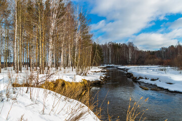 river in winter