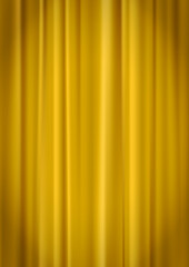 高級感のある金色のカーテンのイラスト背景素材_縦位置(ベクターあり)