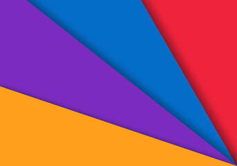Colorful Abstract Background and Paper Cut Shapes Vector Design Layout for Business Presentations, Flyers, Posters and Invitation Multicolor