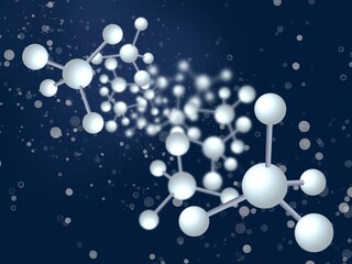 分子構造のイラスト