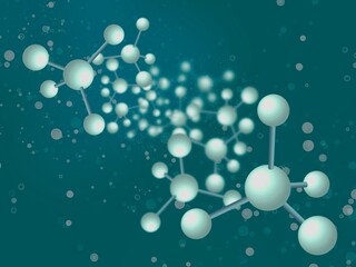 分子構造のイラスト