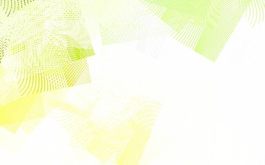 Light Green, Yellow vector pattern with lines.