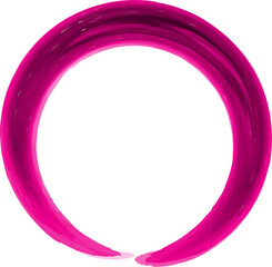 Circle pink frame with space