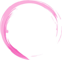Circle pink frame with space