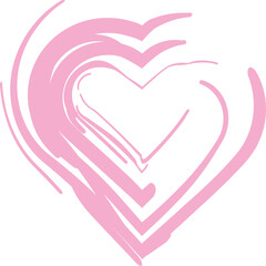 heart brush watercolour element